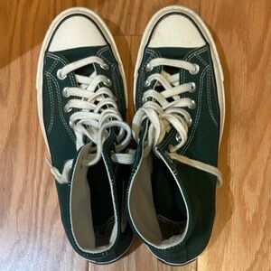 Forest Green High-Top Converse Chuck-70s